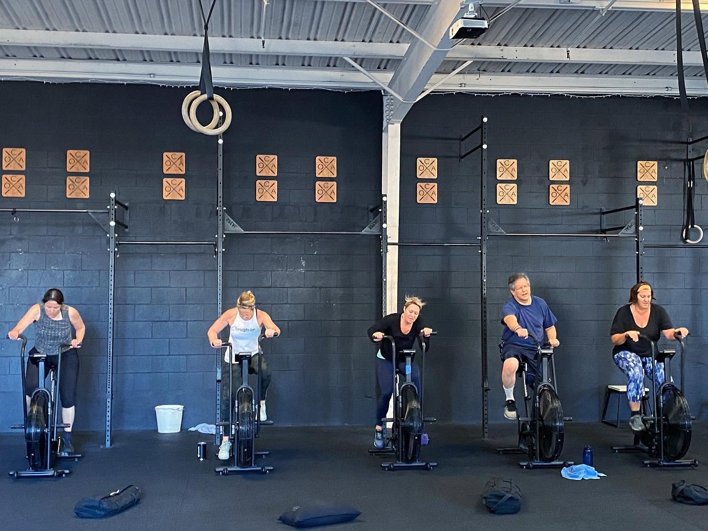 A coached training session at O-SEA CrossFit
